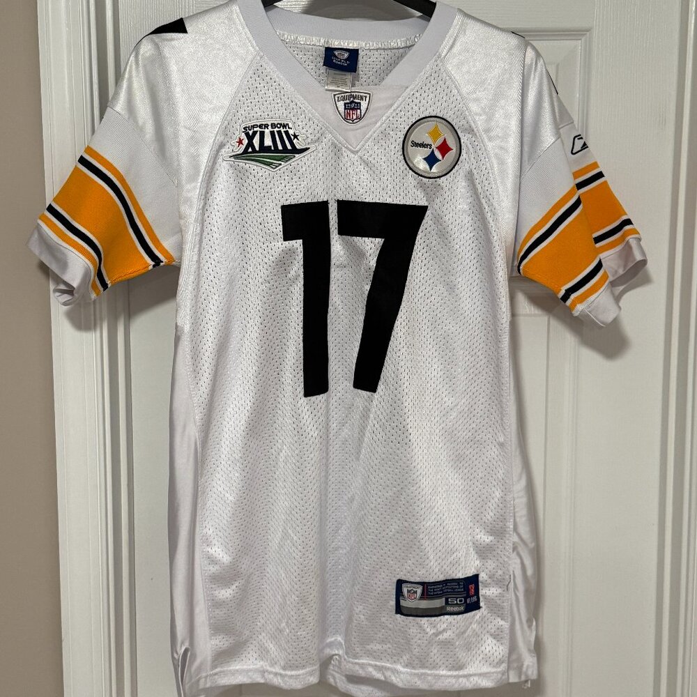 Pittsburgh Steelers #17 Mike Wallace Reebok Embroidered Mesh NFL Jersey Size 50